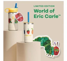 NWT Hydroflask Hungry Caterpillar Eric Clarke Kids 12 Oz Straw Lid Tumbler  LE