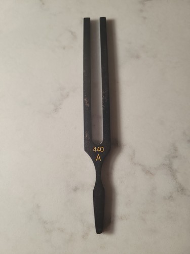 Vtg John Walker Sheffield England A 440 Hz Tuning Fork Blued Steel Piano Tuner