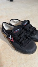 Feiyue Fe Lo Kung Fu Shoes Adult Unisex Black White Red Gum Martial Arts