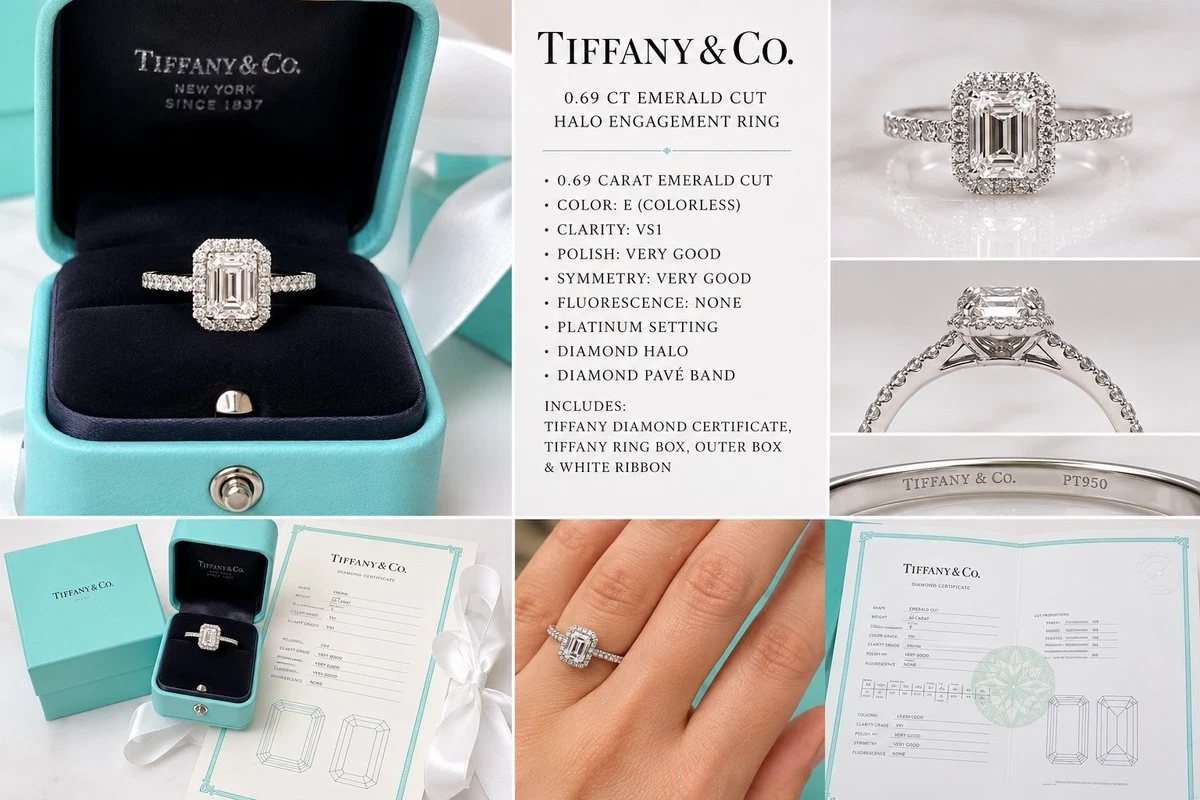 Tiffany & Co. 0.50 - 0.74 Carat Diamond Engagement Rings for sale