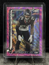 2025 Topps Chrome 116 Derek Stingley Jr. Pink Refractor /250 Houston Texans NFL