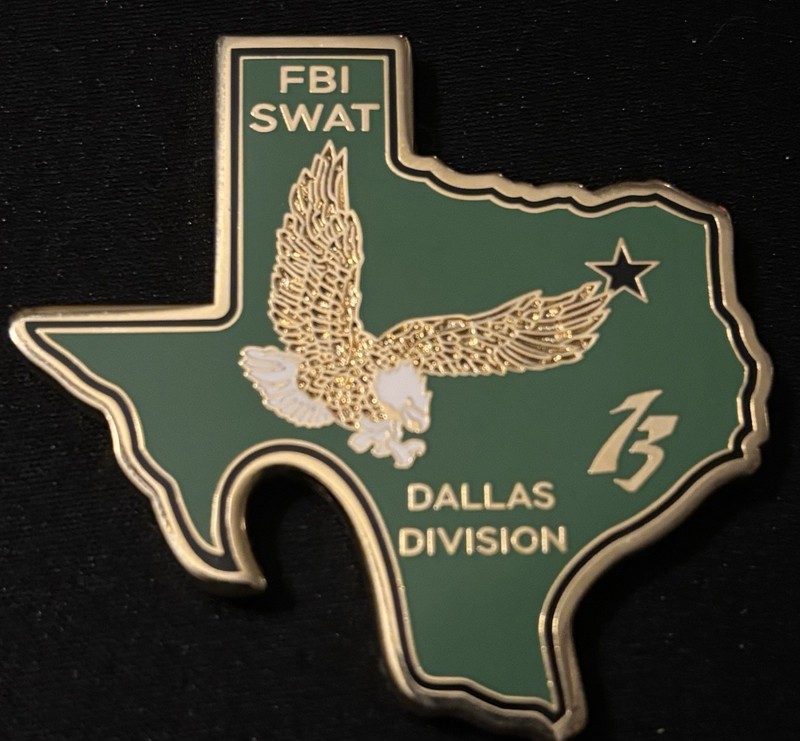 FBI SWAT Dallas Division Texas police Challenge Coin federal 