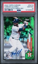 2020 Topps Chrome - Yordan Alvarez #RA-YA - Rookie AUTO Green /99 - PSA 10