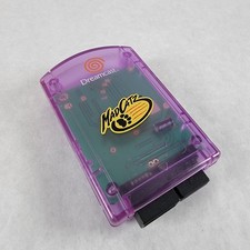 Dreamcast" Memory Unit Sega Dreamcast MadCatz third party Clear Purple RARE