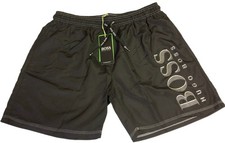 HUGO BOSS BRAND NEW INNER LINEN NET DOT LOGO SWIM SHORTS