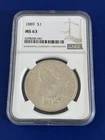 New Listing1889 US Morgan Silver Dollar NGC MS 63