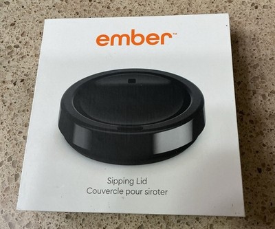 Ember Sipping Lid for Travel Mug First or Second Generation Cups Black Open Box