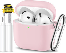 For Airpods 4Th Generation Case Cover 2024 ,Soft Silicone Full Protective Case f