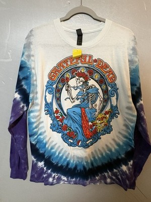 Adult 2018 Grateful Dead  Bertha  Long Sleeve Tie Dye T-shirt Size Large New 