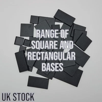 HOBBY HEAVEN. BY HOBBYISTS. FOR HOBBYISTS. Wargaming Square and Rectangular Base Range - Warhammer, AoS, 40k e.t.c..