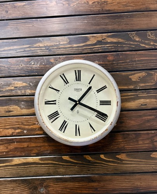 #ad #ad Germany Ship Original Wempe Hamburg Roman Number Dial Old Electric Wall Clock C $206.06
