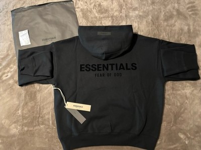 NEW Fear of God Essentials Black Hoodie Size XXS 100% Authentic 