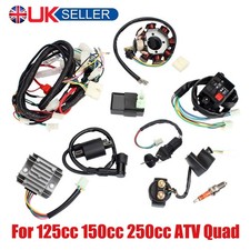 CDI Wire Harness Wiring Loom Coil Rectifier KIT For 125cc 150cc 250cc ATV Quad -