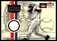 2001 Fleer Platinum National Patch Time Carl Everett Boston Red Sox #NNO