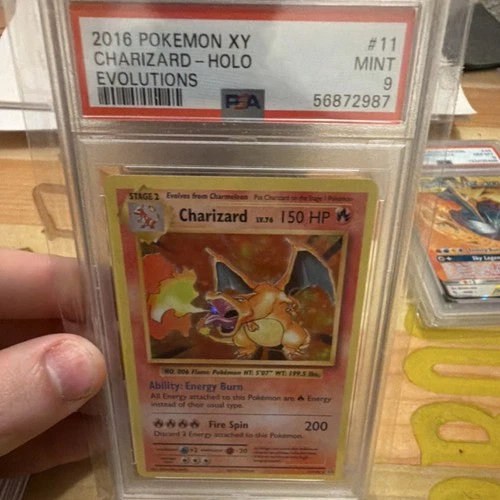 Pokémon Charizard Holo PSA 9 Evolutions #11 XY Stage 2 2016
