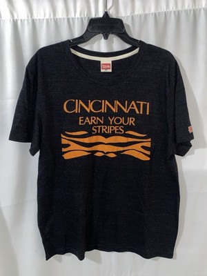 Homage Cincinnati Bengals Earn Your Stripes T Shirt Large