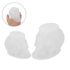 2 Pezzi Artigianato Fare Muffa Stampi Silicone Stampi per Colata Teschio