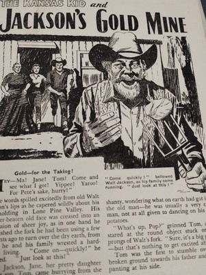 Sk269 50er Jahre Comic Story Kansas Kid Jacksons Goldmine 