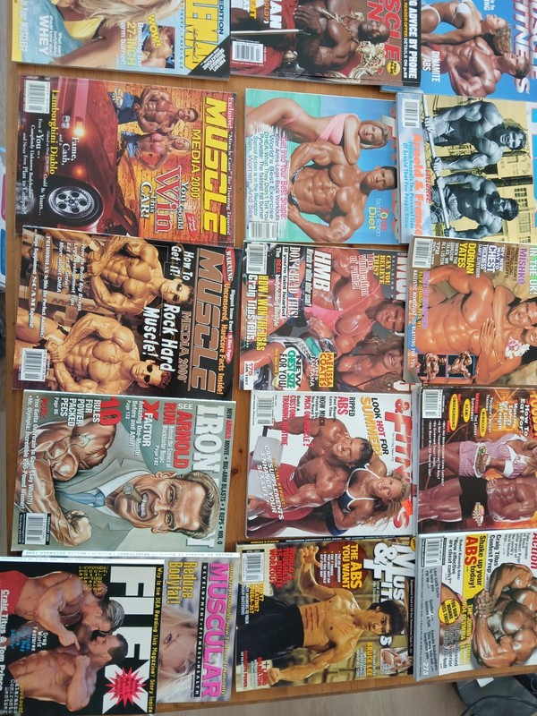 Bodybuilding magazines