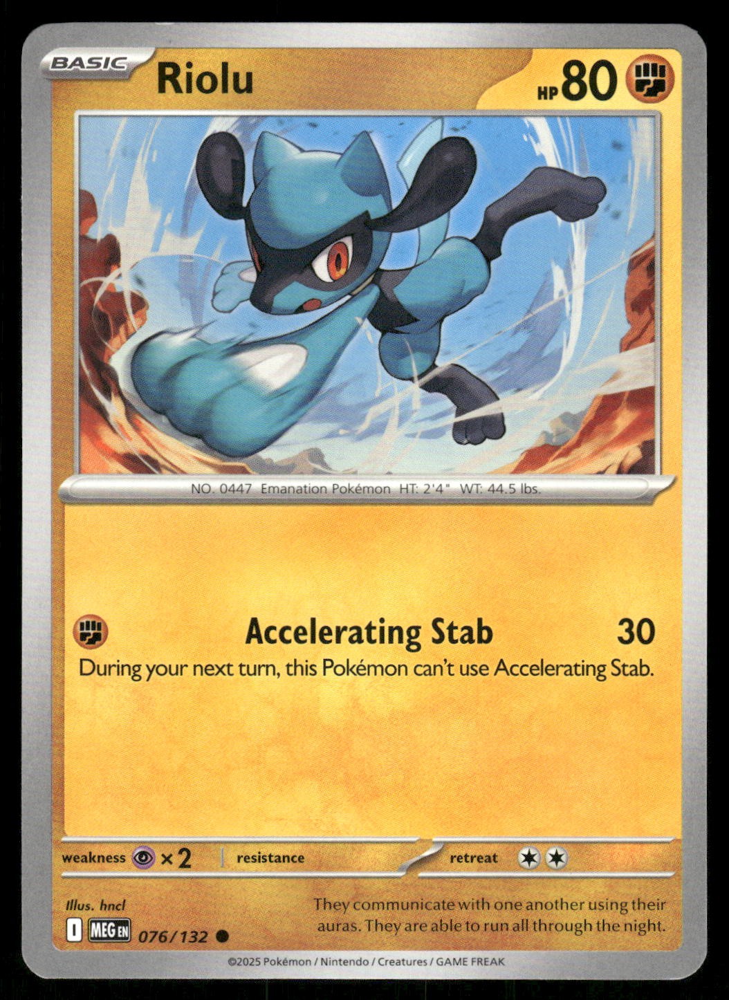 Riolu 076/132 ME01: Mega Evolution Common NM