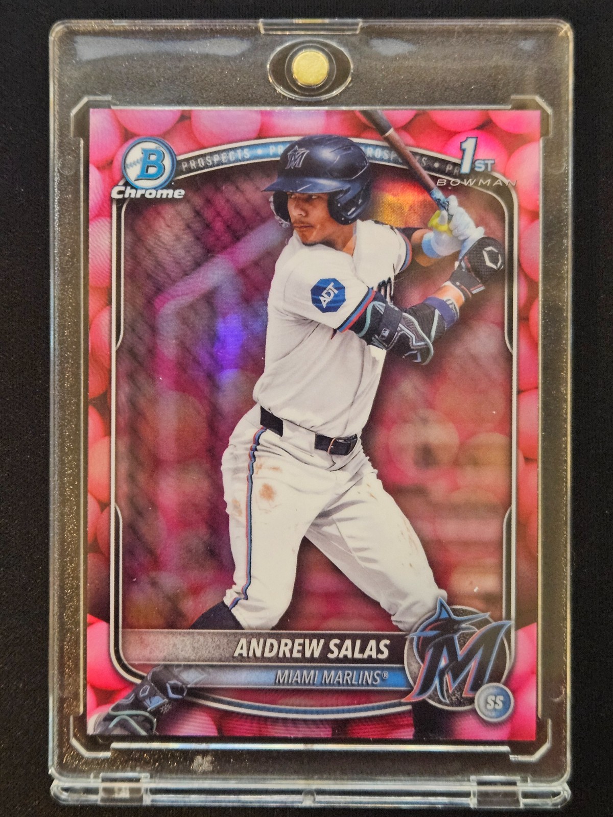 2025 BOWMAN CHROME PROSPECTS ANDREW SALAS BCP-156 1ST GUMBALL REFRACTOR SSP