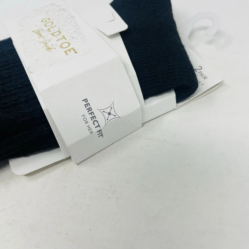 Gold Toe 女式鞋 6-9 码 1 双男友懒人靴袜黑色 2025 — 第 3/4 张图片