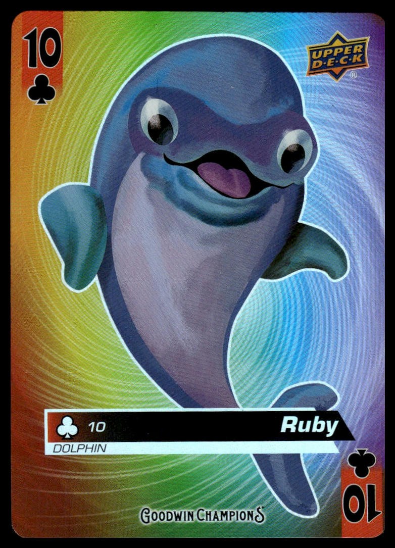 2021 Upper Deck Goodwin Champions Ruby #10 Playing Cards Animation