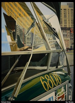 Richard Estes Bus Fenster O 1 Kunstdruck Poster Wanddeko Design Stil Luxus Acc