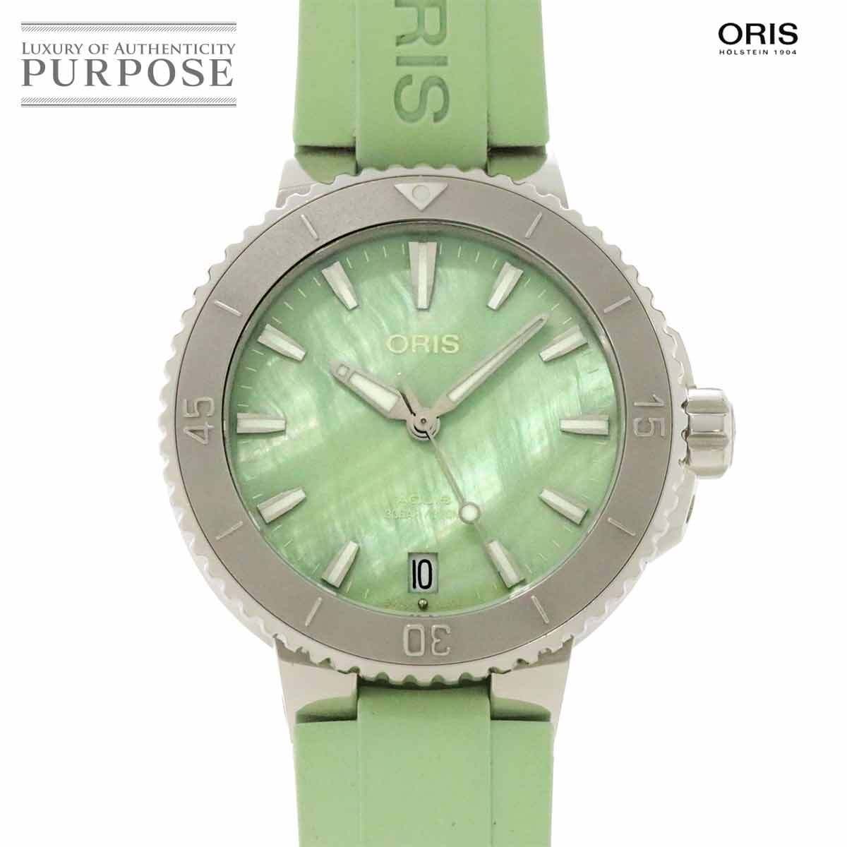Oris ORIS Aquis Date 7770 Ladies Watch Date Green Auto Automatic Watch Aquis Dat