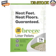 Breeze Litter Pellets Anti-Tracking Dust-Free Multi-Cat Refills 28 lbs Unscented
