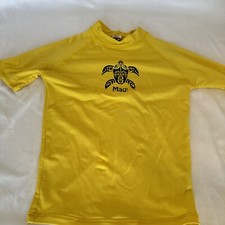 Maui Boys Sz 7 Yellow Rashguard Shirt