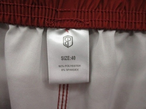 Born Primitive Shorts Mens 40 Red Orange American Defender Side Slits Tie Waist - Picture 11 of 17