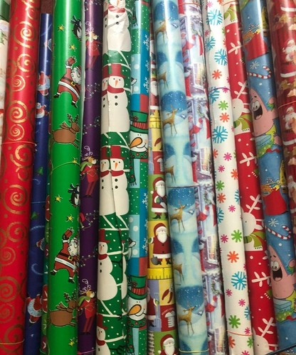 Vintage Christmas Wrapping Paper Roll, Choose your favorite design. - Picture 8 of 146
