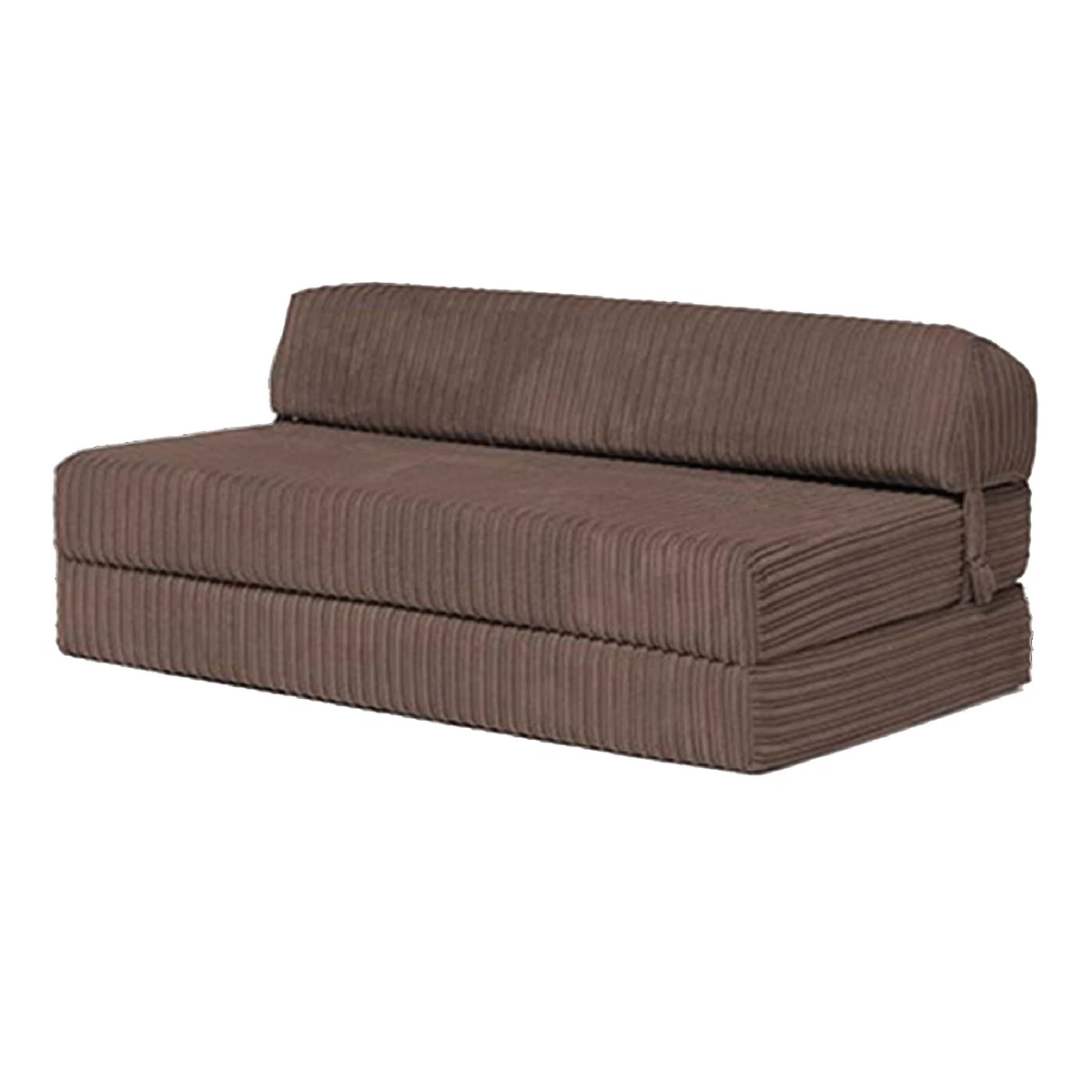 Loft 25 Brown Jumbo Cord Double Z Bed Chair Fold Out Chairbed