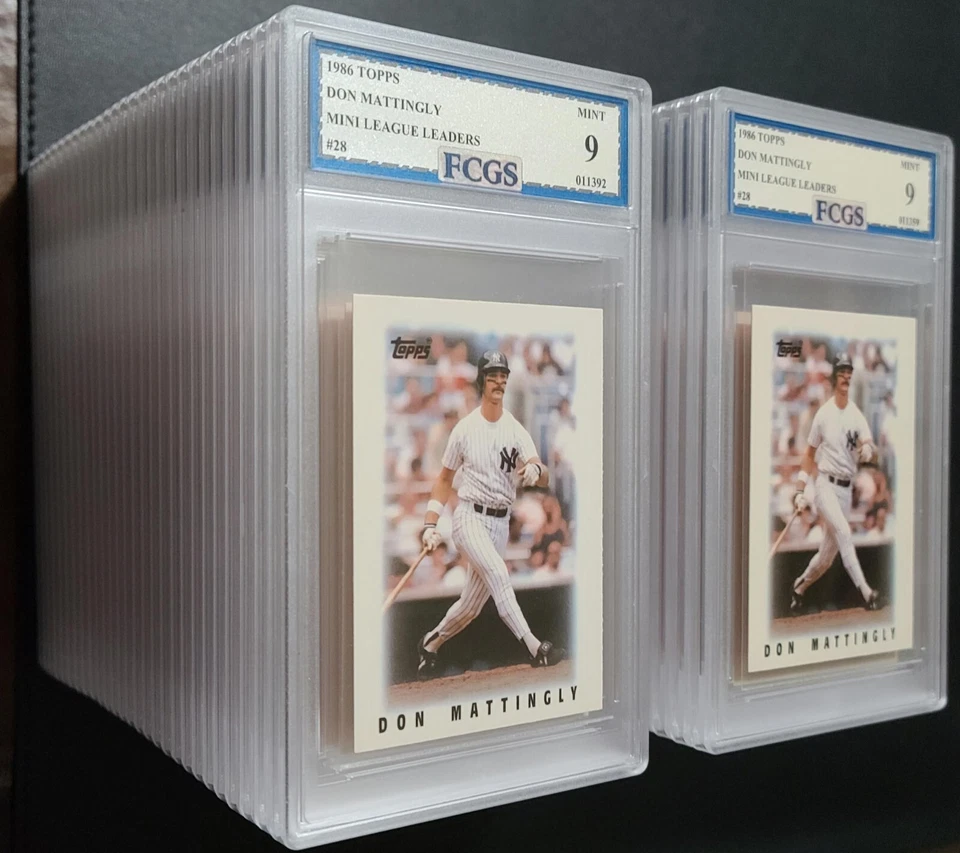 1986 Topps Mini Don Mattingly #28 Graded FCGS 9 MINT - Image 3 of 3