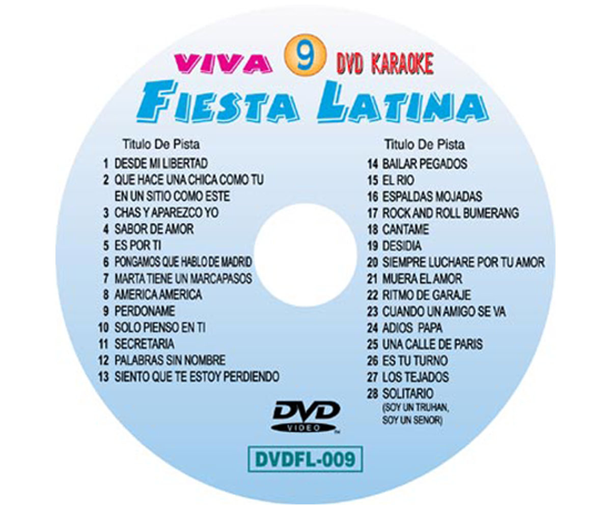 VIVA FIESTA LATINA SERIES KARAOKE DVD VOL.09 MARIACHI Free Shipping USA |  eBay