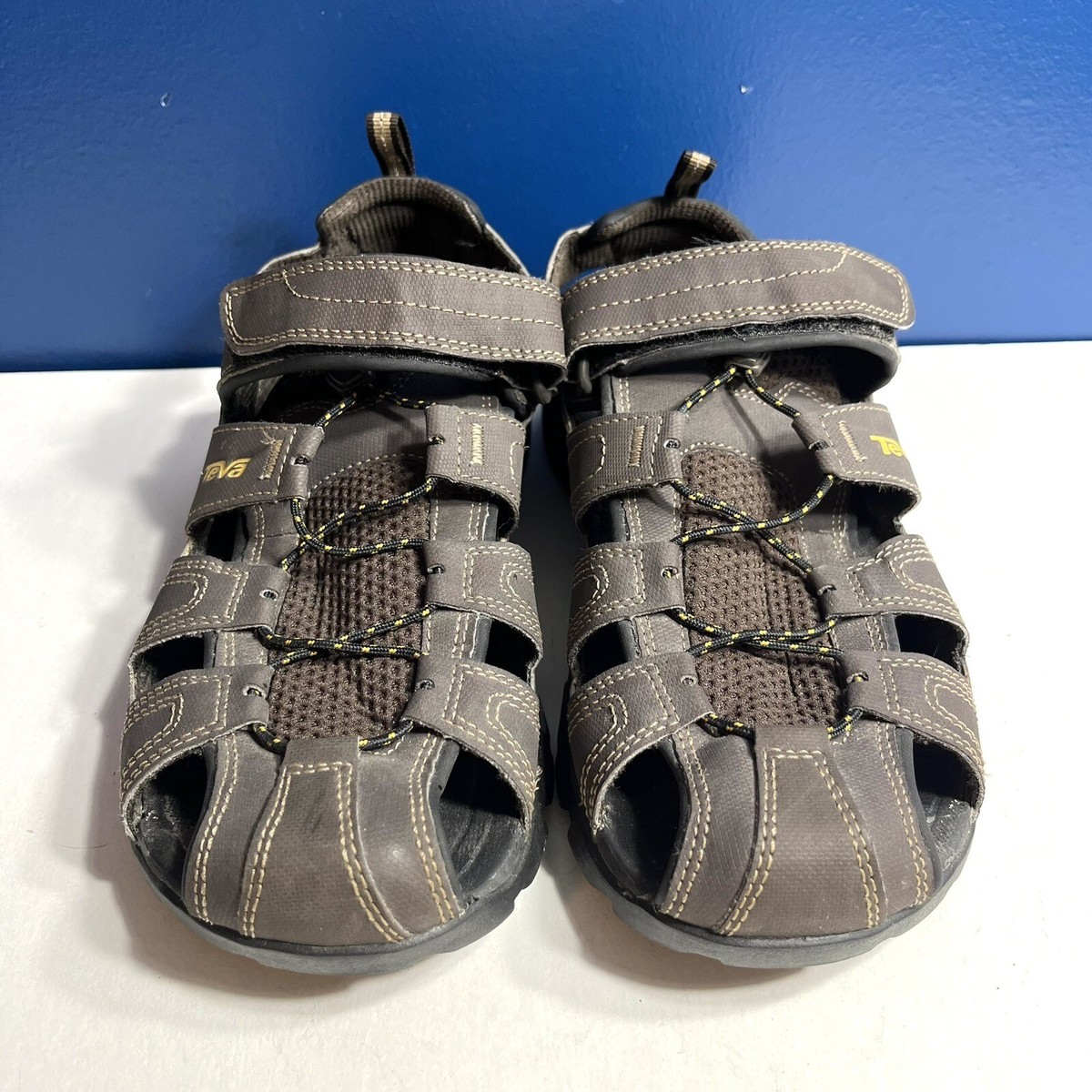 Teva Mens Forebay Fisherman Sandals Mens Size 9 Brown 