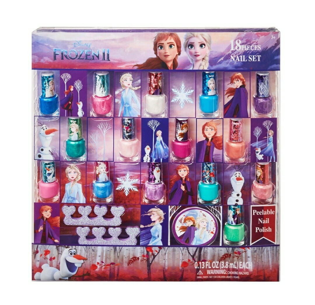 Disney Frozen 2 Princess Elsa & Anna Peel-able Nail Polishes Set