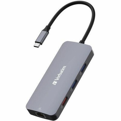 NEW VERBATIM 32152 Verbatim USB-C Pro Multiport Hub CMH 09 - 9 Ports for