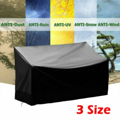 Heavy Duty Waterproof Outdoor Garden Bench Seat Cover For Furniture 2-4 Seater