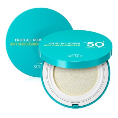 [US Seller] SCINIC Enjoy All Round Airy Sun Cushion EX 25g 0.88oz SPF50+ PA++++