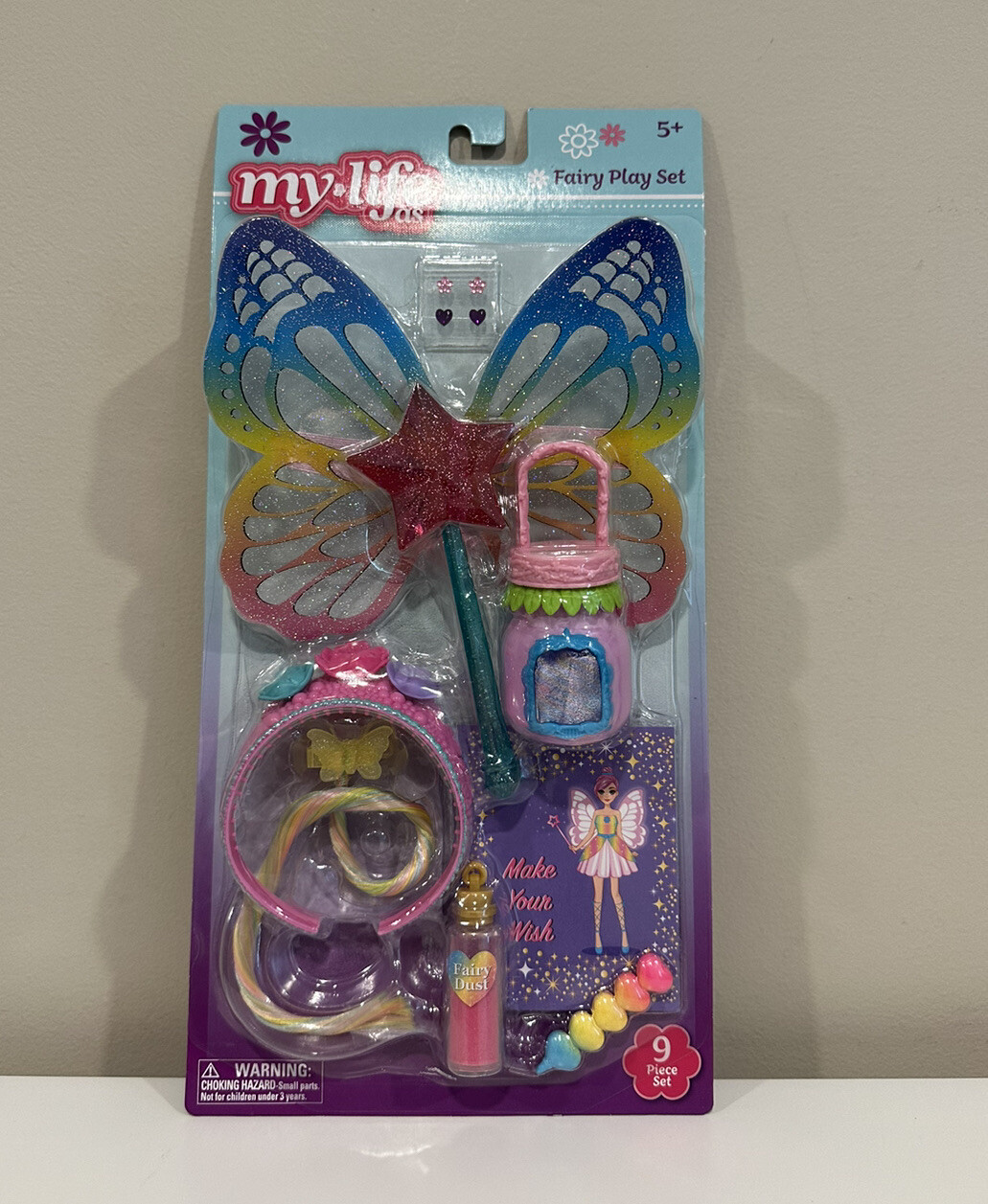 My Life As Fairy Play Set 9-piece Accessories For 18 Inch Dolls 