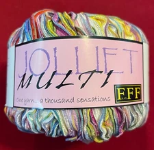 FILATI FF JOLLIET MULTI #201 RUFFLED RIBBON YARN