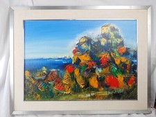 ANTONINO PECORARO OLIO SU TELA FIRMATO CONTROFIRMATO CON CERTIFICATO A RETRO