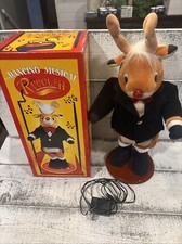 Vintage Dancing Musical Rudolph The red-nosed reindeer-He Sings  Dances 18"Tall