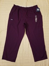 Authentic Cherokee Workwear Orig Purple Bottom Scrub Pants Missy Fit Petite 2XL