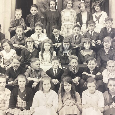 Atlanta GA School Kids Antique Photo Vtg 1921 Moreland Little 5 Points McCosker