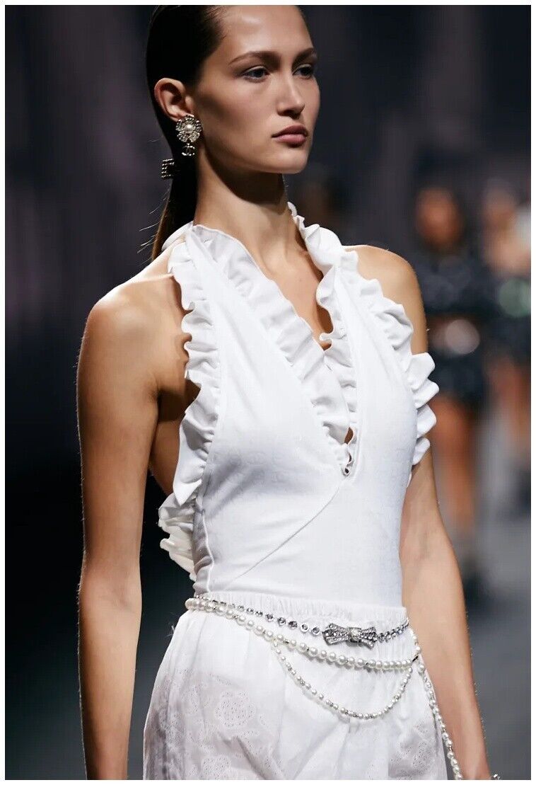 NWT CHANEL 23P RUFFLE SWIMSUIT WHITE FR36 | eBay NWT CHANEL 23P RUFFLE SWIMSUIT WHITE FR36 | eBay