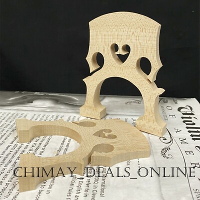 NEW CELLO BRIDGE 1/2 SIZE (76 MM),FRENCH STYLE, FINE AGED MAPLE,US SELLER