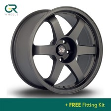 18" Rota Grid Alloy Wheels - 5x114.3 - Black - Fits Honda Civic inc Type R FN2